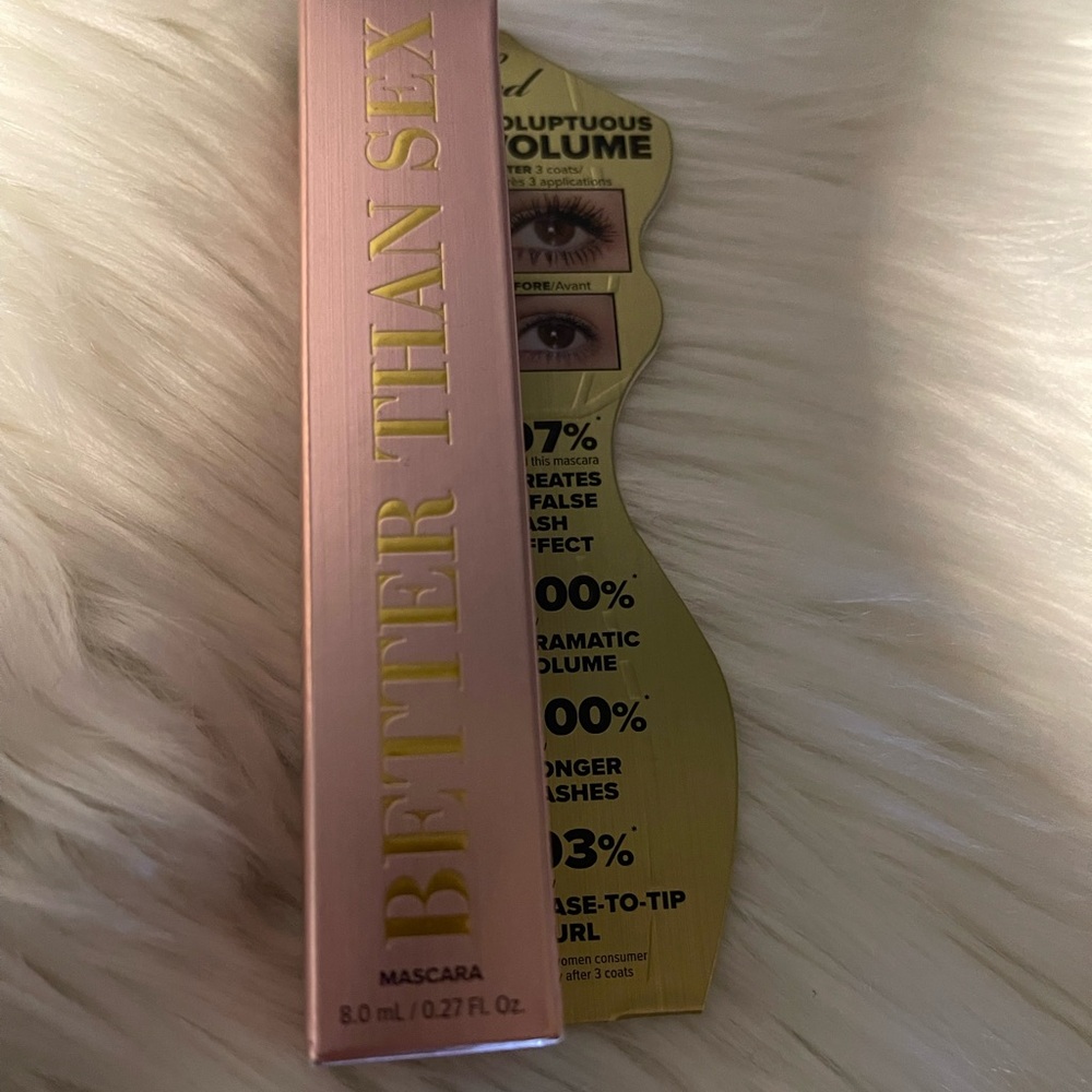 ⭐️TAKE 50% OFF⭐️ 🌟HOST PICK🌟 NWT too faced better than sex mascara